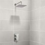 EcoCube Dual Valve with 200mm Square Shower Head & Wall Arm