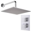 EcoCube Dual Valve with 250mm Square Shower Head &amp; Wall Arm