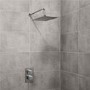 EcoCube Dual Valve with 200mm Square Shower Head, Filler & Overflow 