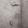 EcoCube Dual Valve with 200mm Square Shower Head Filler &amp; Overflow