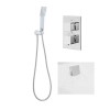 EcoCube Concealed Dual Control Shower Valve with Diverter, Overflow and Handset