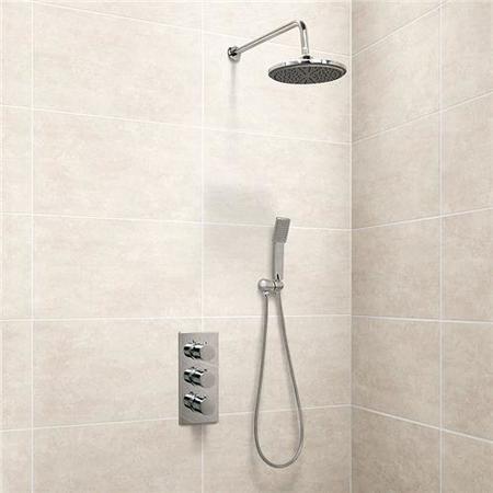 EcoS9 Triple Control Shower Valve with Handset and Head
