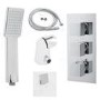 EcoCube Concealed Triple Control Shower Valve with Diverter, Overflow and Headset