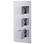 EcoCube Concealed Triple Control Shower Valve with Diverter, Overflow and Headset