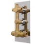 EcoCube Concealed Triple Control Shower Valve with Diverter, Overflow and Headset