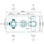EcoCube Concealed Triple Control Shower Valve with Diverter, Overflow and Headset