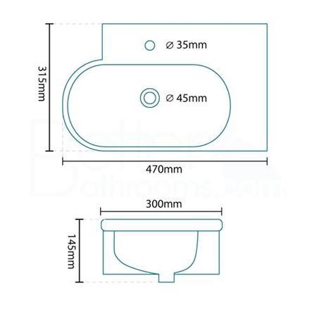 Brampton Wall Hung Basin