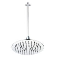 UltraThin Designer Round 200mm Shower Head & Ceiling Arm