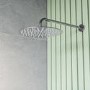 250mm Chrome Round Ultra Slim  Rainfall Shower Head with Wall Arm