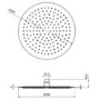 Grade A1 - 300mm Round Ultra Slim Wall Mounted Shower Head