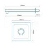 UltraThin Designer Square 300mm Shower Head & Wall Arm