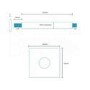 400mm Square Ultra Slim Ceiling Shower Head