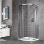 Aquafloe 900 Quadrant Shower Enclosure And Tray-Slim Line Shower Tray