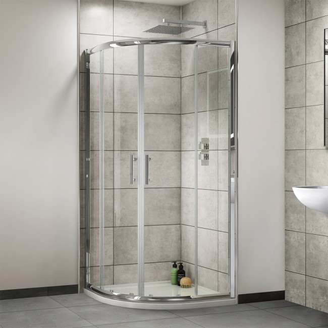 1000 x 1000mm Quadrant Shower Enclosure 4mm Glass Aqualine Better