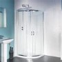AquaLine 1000 Quadrant Shower Enclosure And Tray-Slim Line Shower Tray