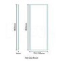 1100 x 760 Sliding Shower Enclosure - Universal Fit 4mm Glass - Aqualine Range