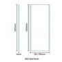 Aqualine 4mm 1600 x 800 Sliding Door Shower Enclosure