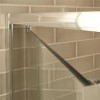 760 x 800mm Pivot Shower Enclosure 6mm Glass Shower Door &amp; Side Panel - Aqualine