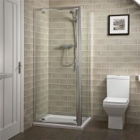 800 x 900 Pivot Shower Enclosure - 6mm Glass - Aqualine