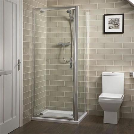 800 x 900 Pivot Shower Enclosure - 6mm Glass - Aqualine