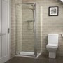 800 x 900 Pivot Shower Enclosure - 6mm Glass - Aqualine
