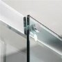 Sliding Door Shower Enclosure 1100 x 900mm - 8mm Glass - Aquafloe Iris Range