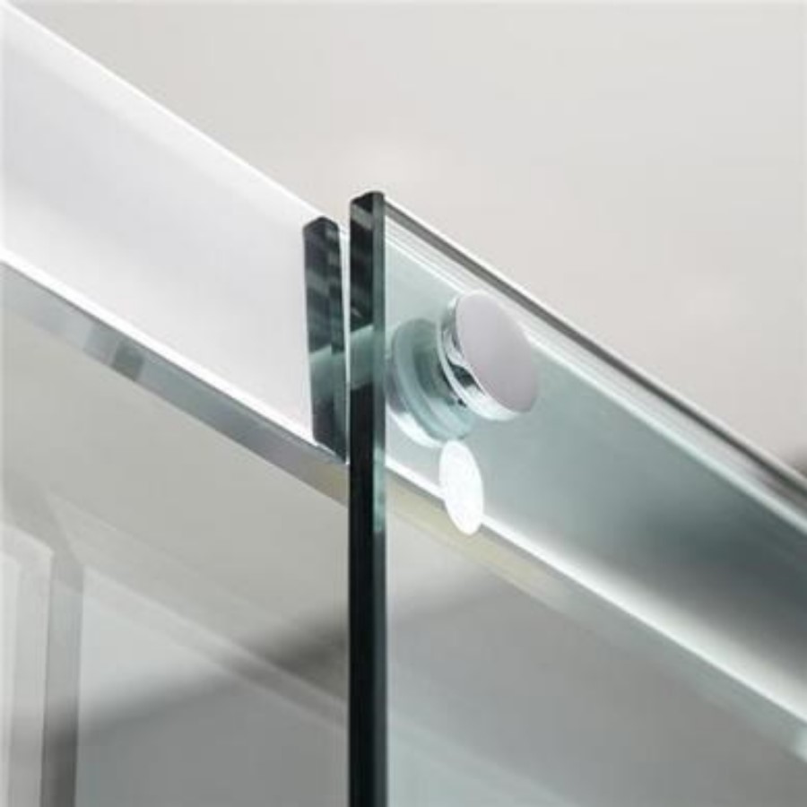 Sliding Door Shower Enclosure 1100 x 900mm - 8mm Glass - Aquafloe Iris Range