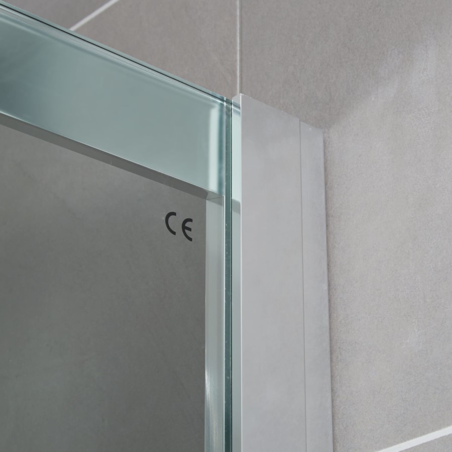 Sliding Shower Door 1100mm - 8mm Glass - Aquafloe Iris Range