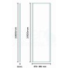 Sliding Door Shower Enclosure 1100 x 900mm - 8mm Glass - Aquafloe Iris Range