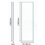 Sliding Door Shower Enclosure 1100 x 900mm - 8mm Glass - Aquafloe Iris Range