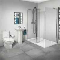 Aqualine 8mm 1400 x 800 Walk In Enclosure & Ultralite Shower Tray with Tabor Suite Aqualine 8mm 1400 x 800 Walk In Enclosure & Ultralite Shower Tray with Tabor Suite