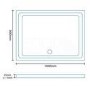 Easy Plumb 1000 x 800 Rectangular Shower Tray 
