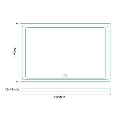 Easy Plumb 1400 x 760 Rectangular Shower Tray