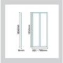 Bi Fold Door Shower Enclosure with Shower Tray 700 x 700mm - 6mm Glass - Aquafloe Range