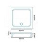 Square Shower Tray 800 x 800mm - Easy Plumb