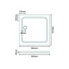 Square Shower Tray 900 x 900mm - Easy Plumb