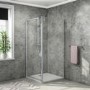 Pivot Shower Enclosure 900 x 900mm with Tray Waste & Shower - Vega