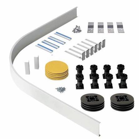 Quadrant Right Hand Shower Tray 900 x 760mm - Easy Plumb