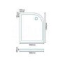 Easy Plumb 1200 x 900 Right Hand Quadrant Shower Tray