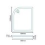 Easy Plumb 1200 x 900 Left Hand Quadrant Shower Tray