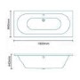 Paris 1800 x 800 Double Ended Bath