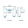 Sanctuary Waterfall Tap Pack with Basin Waste