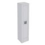 Nottingham 1400mm Floor Standing Storage Unit - White Tall Boy Unit 2 Door Modern Handle 