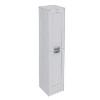 1400mm Floor Standing Storage Unit - White Tall Boy Unit Traditional Handle - Nottingham Range