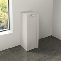 Nottingham 300mm Floor Standing Storage Unit White Single Door Unit Modern Handle