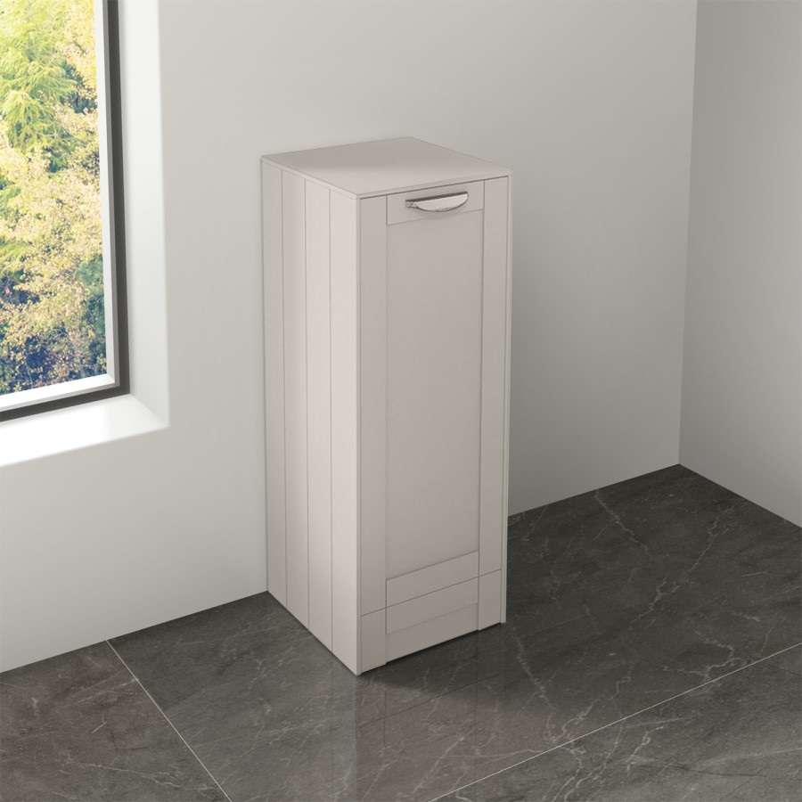 Nottingham 300mm Floor Standing Storage Unit White Single Door Unit Modern Handle