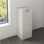 White Single Door Storage Unit- Traditional Handle - Nottingham Range