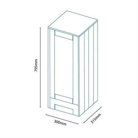 Nottingham White Single Door Storage Unit