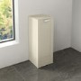 300mm Floor Standing Storage Unit - Ivory Single Door Cabinet - Nottingham Range