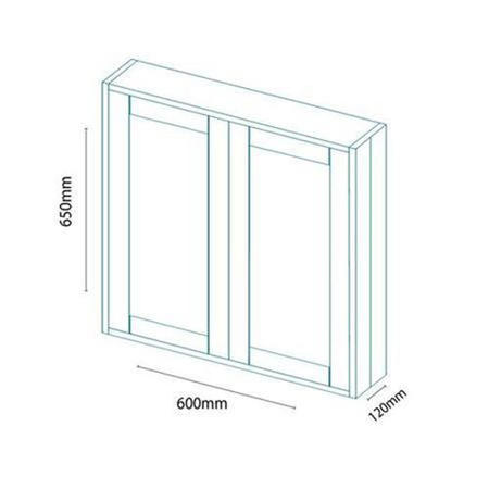 Nottingham White Mirrored Cabinet Modern handle